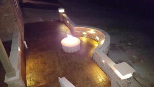 Outdoor Lighting & Fire Pit
