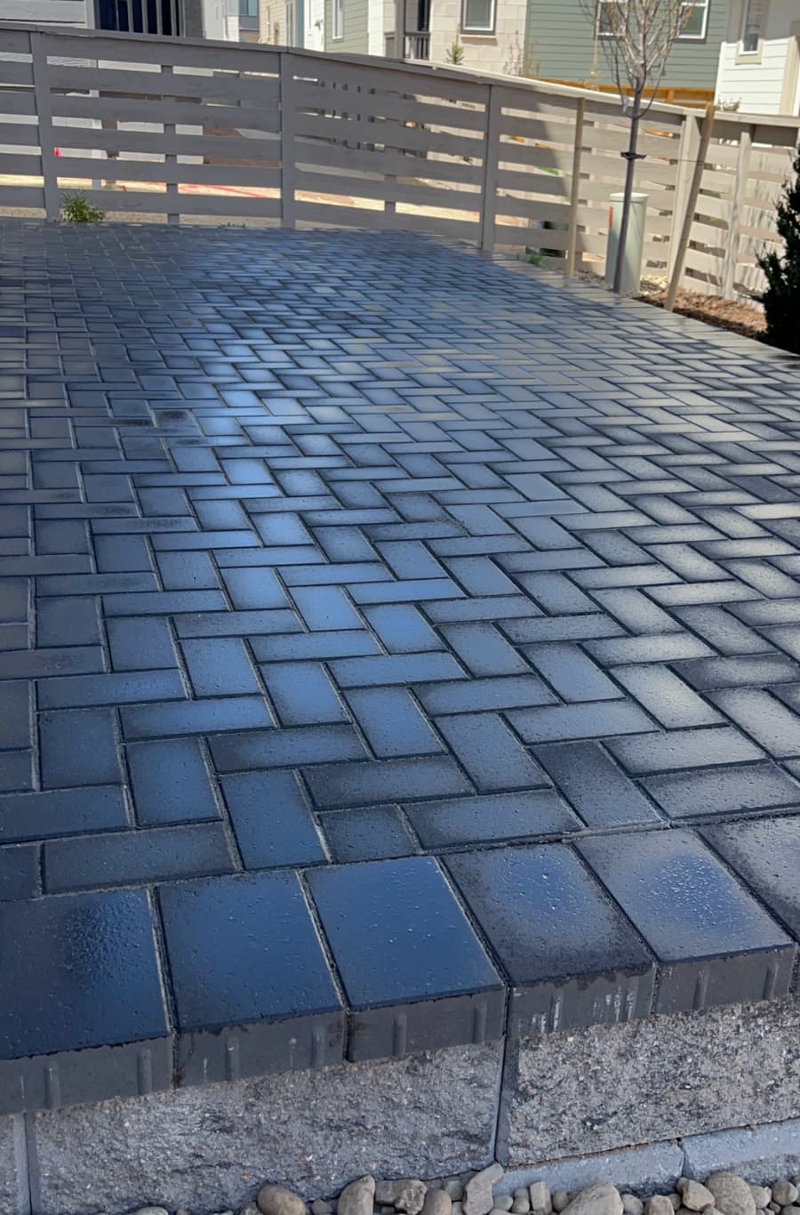 Premium Belgard interlocking paver driveway and walkway installation in Centennial