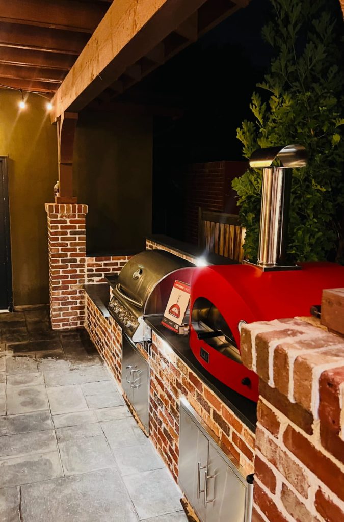 Outdoor Kitchen at night