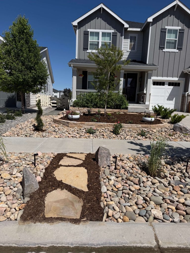 Neat xeriscape design done by Blue Sky